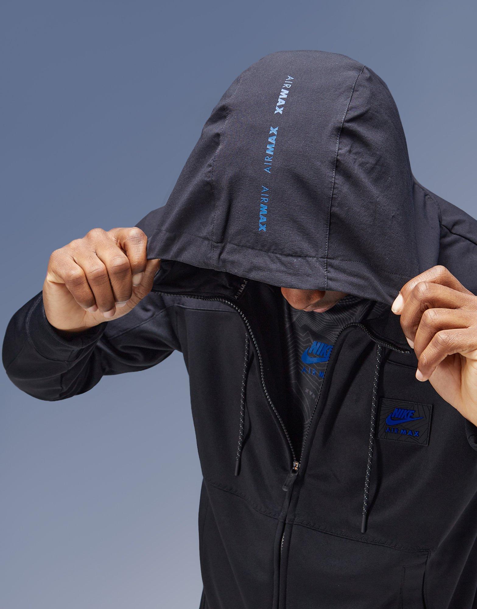 Bluză pentru bărbați NIKE BLUZĂ CU GLUGĂ M NSW AIR MAX PK FZ HOODIE AIR MAX FV5443-010 Negru