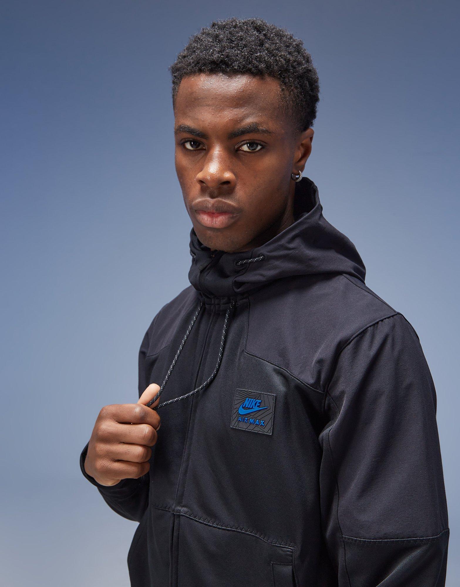 Bluză pentru bărbați NIKE BLUZĂ CU GLUGĂ M NSW AIR MAX PK FZ HOODIE AIR MAX FV5443-010 Negru