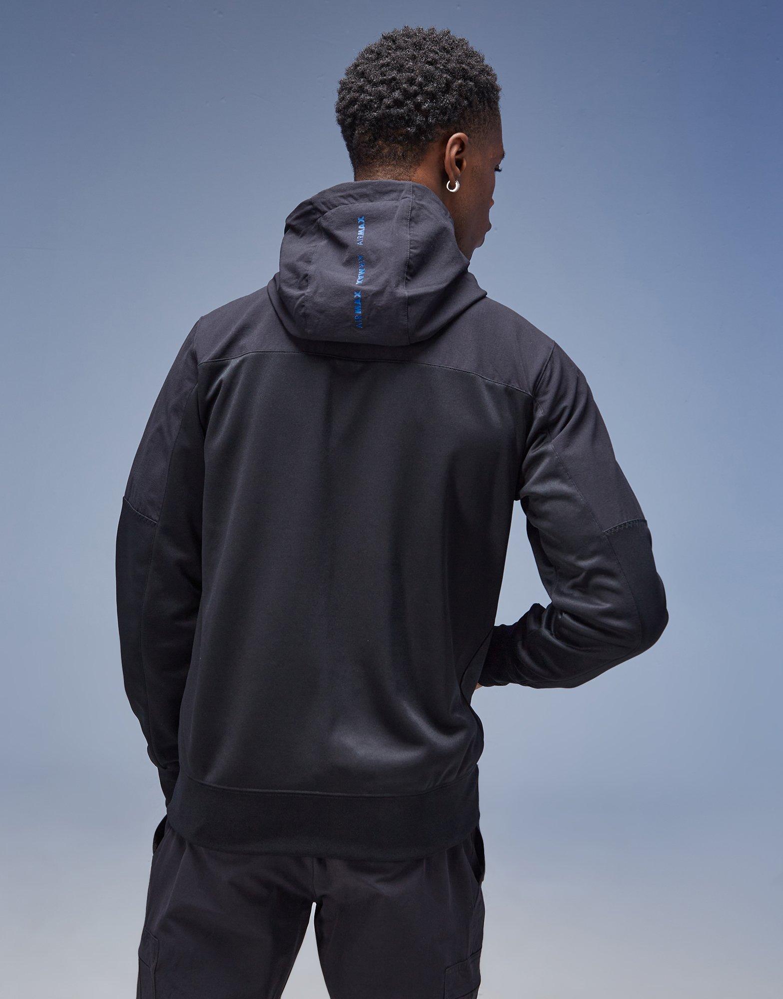 Bluză pentru bărbați NIKE BLUZĂ CU GLUGĂ M NSW AIR MAX PK FZ HOODIE AIR MAX FV5443-010 Negru