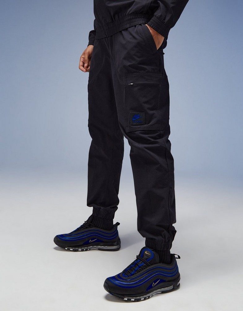 NIKE SPODNIE MAX WVN CARGO BLK PANTS FV5594-010 Czarny