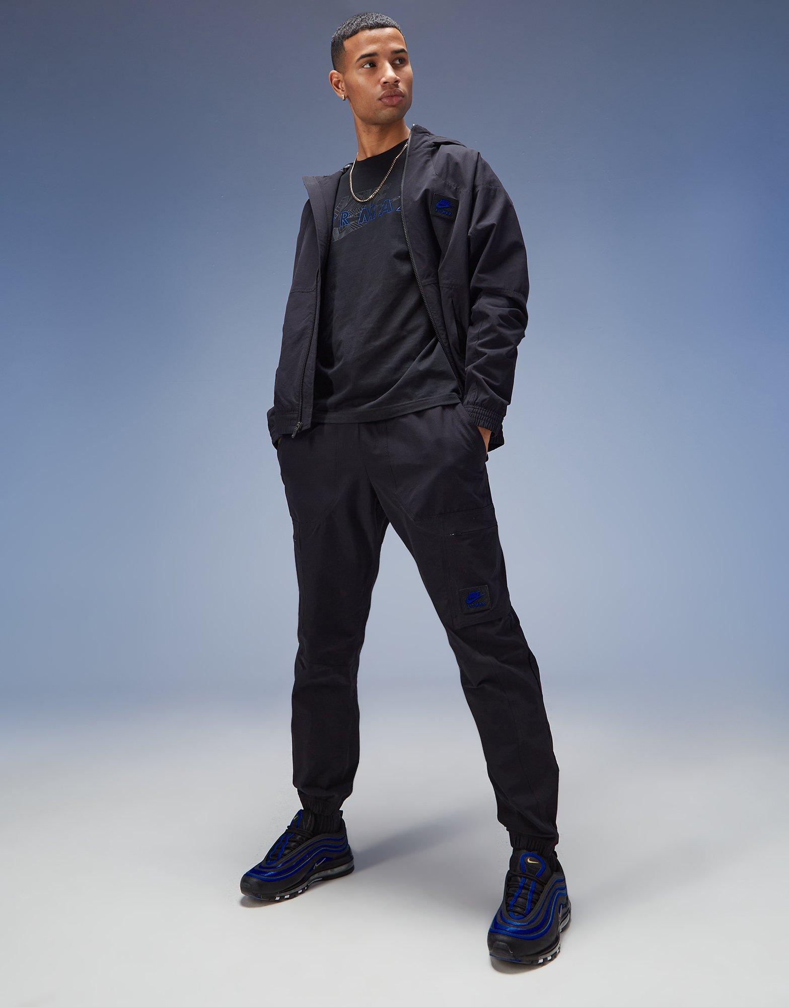NIKE SPODNIE MAX WVN CARGO BLK PANTS FV5594-010 | kolor