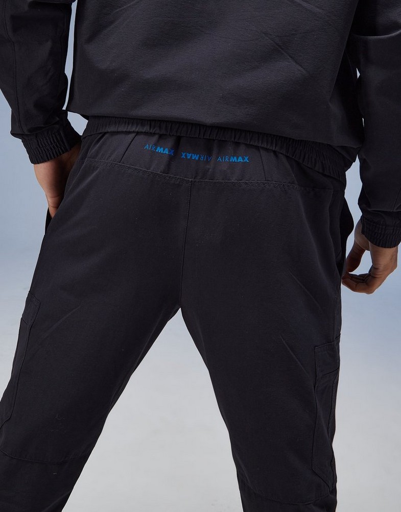 NIKE SPODNIE MAX WVN CARGO BLK PANTS FV5594-010 Czarny