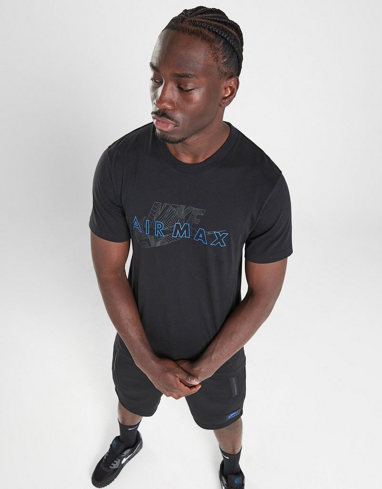 Мъжка тениска NIKE ТЕНИСКА M NSW AIR MAX SS TEE AIR MAX FV5593-010 Черен