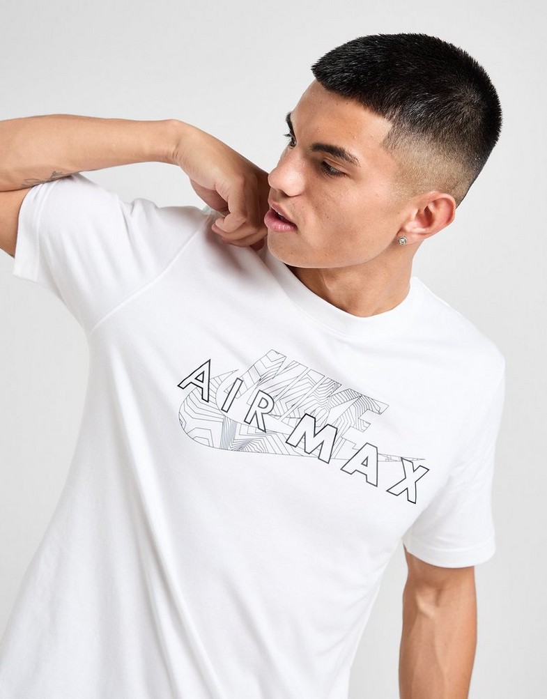 Tricou pentru bărbați NIKE TRICOU M NSW AIR MAX SS TEE AIR MAX FV5593-100 Alb