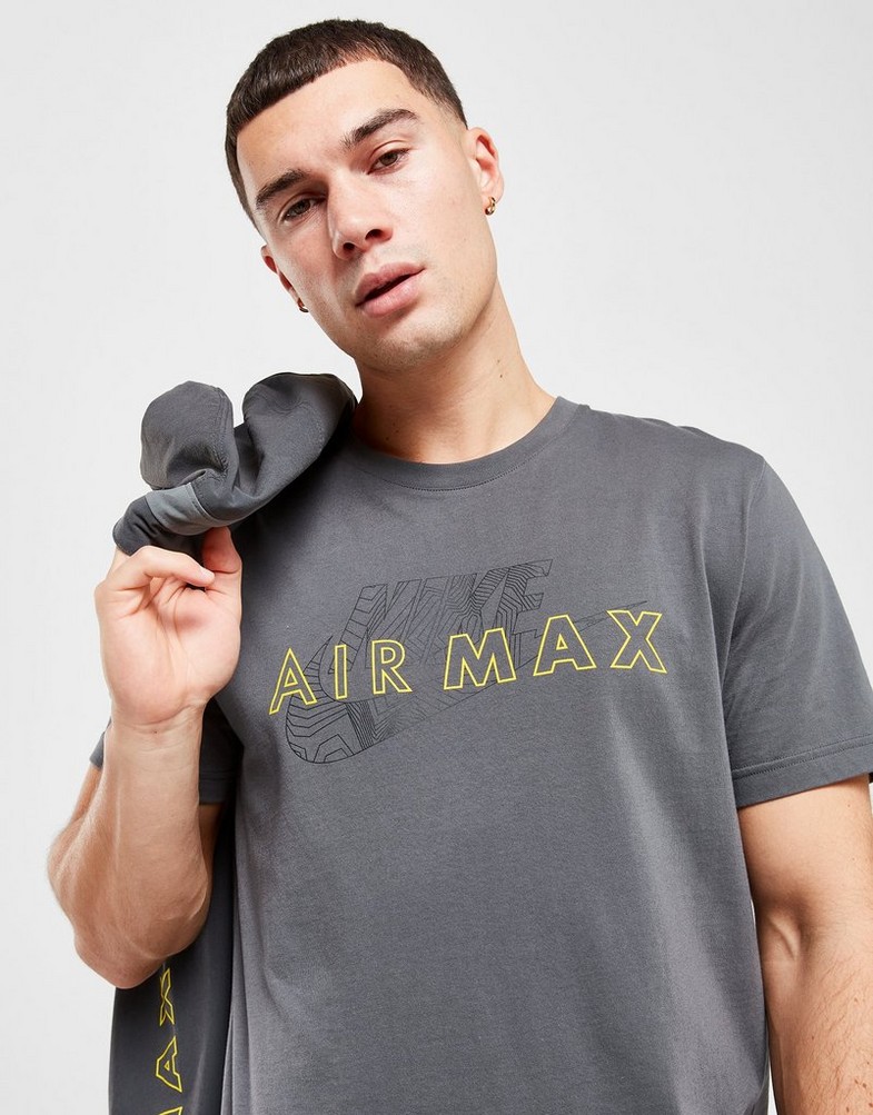 Férfi póló NIKE PÓLÓ M NSW AIR MAX SS TEE AIR MAX FV5593-068 Szürke