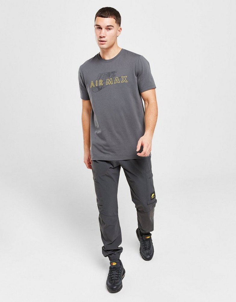 Férfi póló NIKE PÓLÓ M NSW AIR MAX SS TEE AIR MAX FV5593-068 Szürke