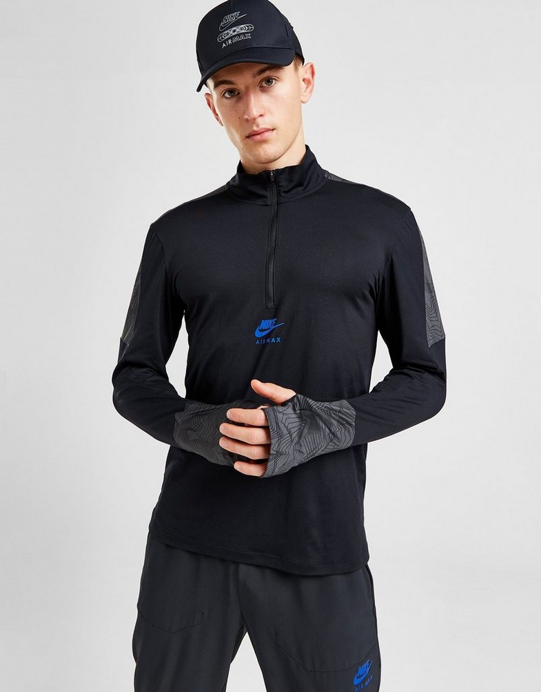 Чоловічі кофти NIKE КОФТА НА БЛИСКАВЦІ M NSW   AIR MAX TC PK DF LS AOP AIR  FV5599-010 Чорний