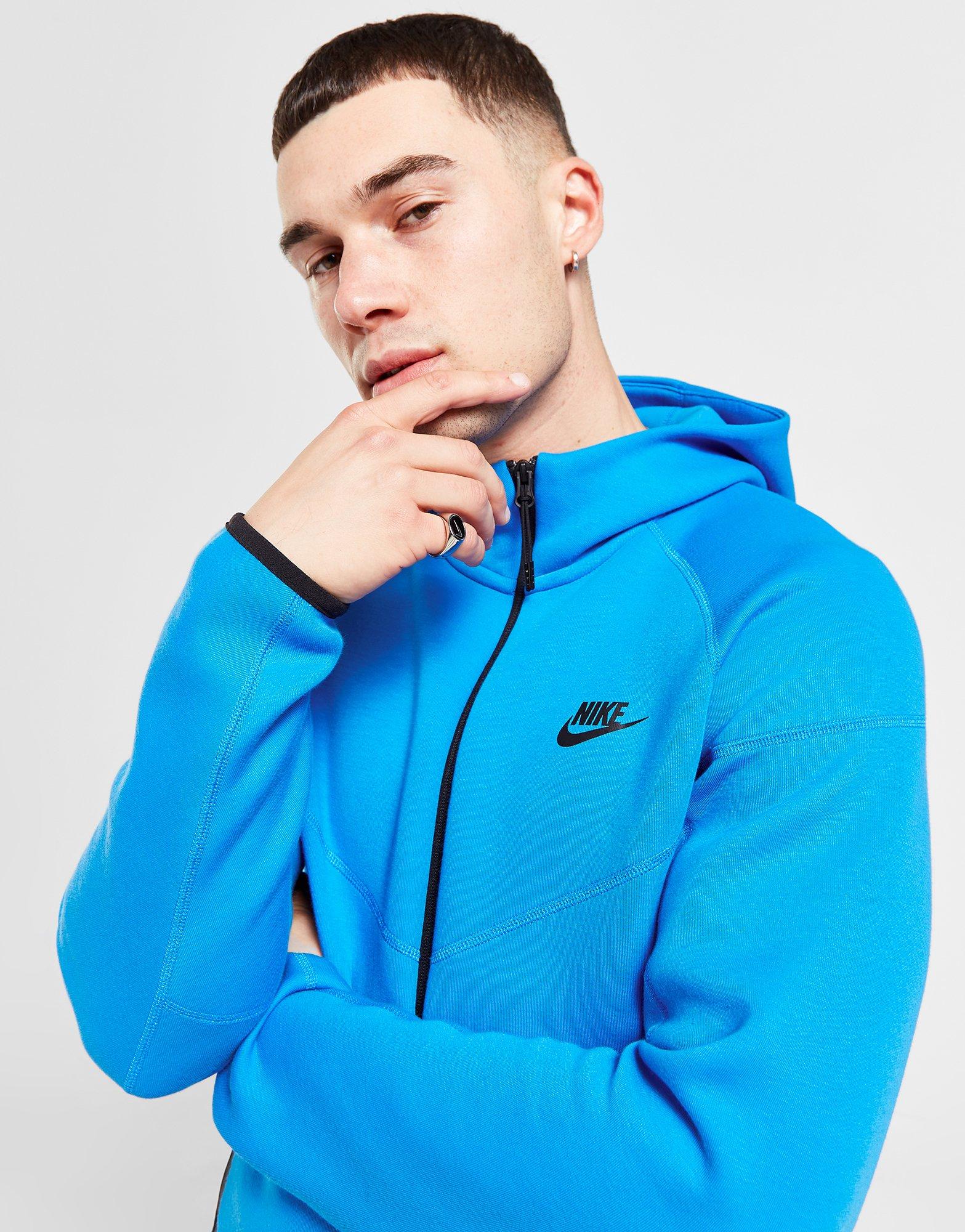 Мъжка блуза NIKE СУИТЧЪР С КАЧУЛКА M NK TCH FLC FZ WR HOODIE TECH FB7921-435 Син