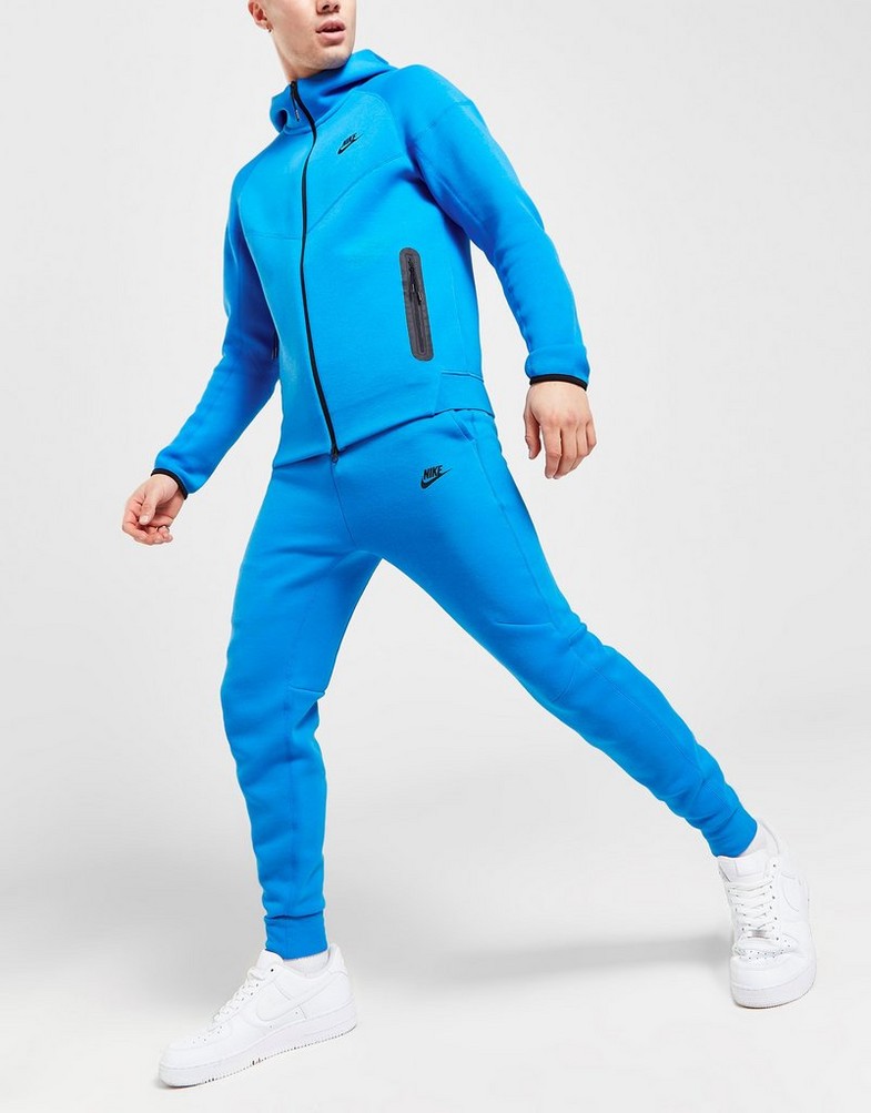 Pánske nohavice NIKE NOHAVICE  M NK TCH FLC JGGR TECH FB8002-435 Modrá