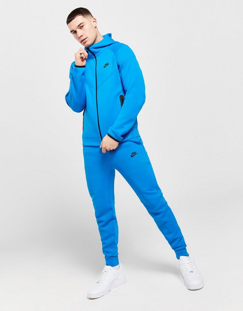 Pánske nohavice NIKE NOHAVICE  M NK TCH FLC JGGR TECH FB8002-435 Modrá