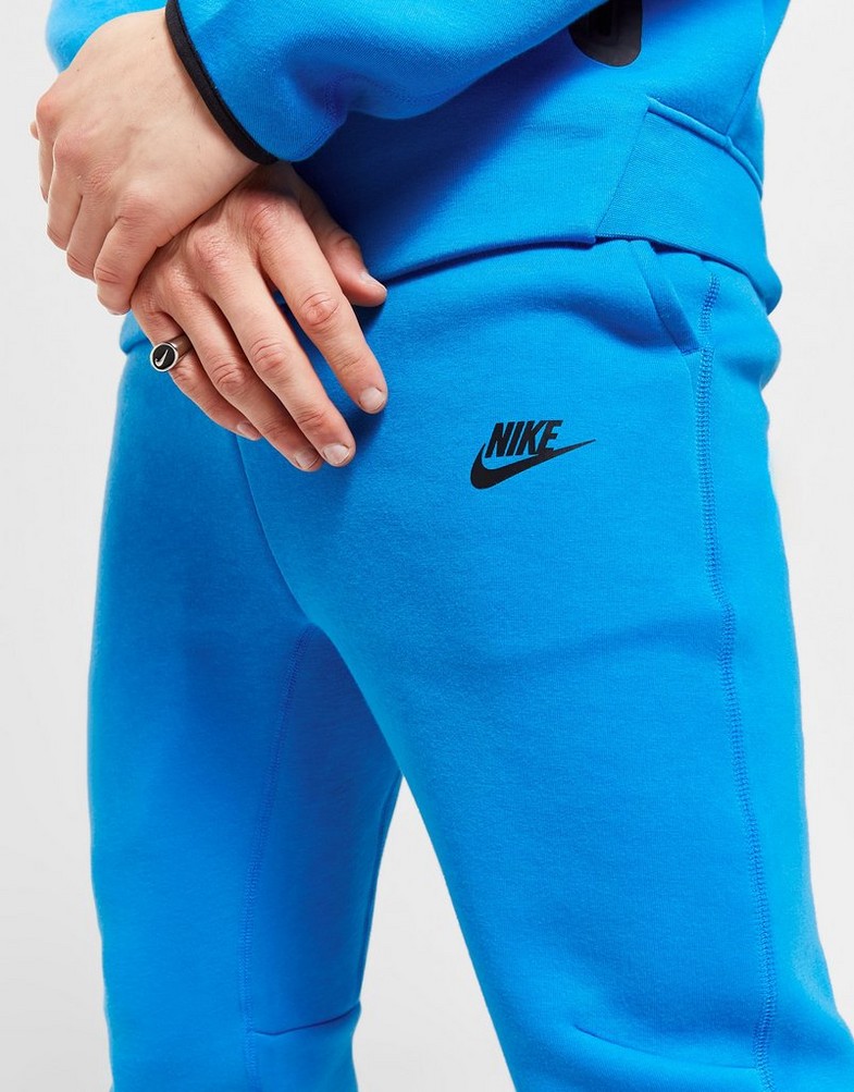 Pánske nohavice NIKE NOHAVICE  M NK TCH FLC JGGR TECH FB8002-435 Modrá