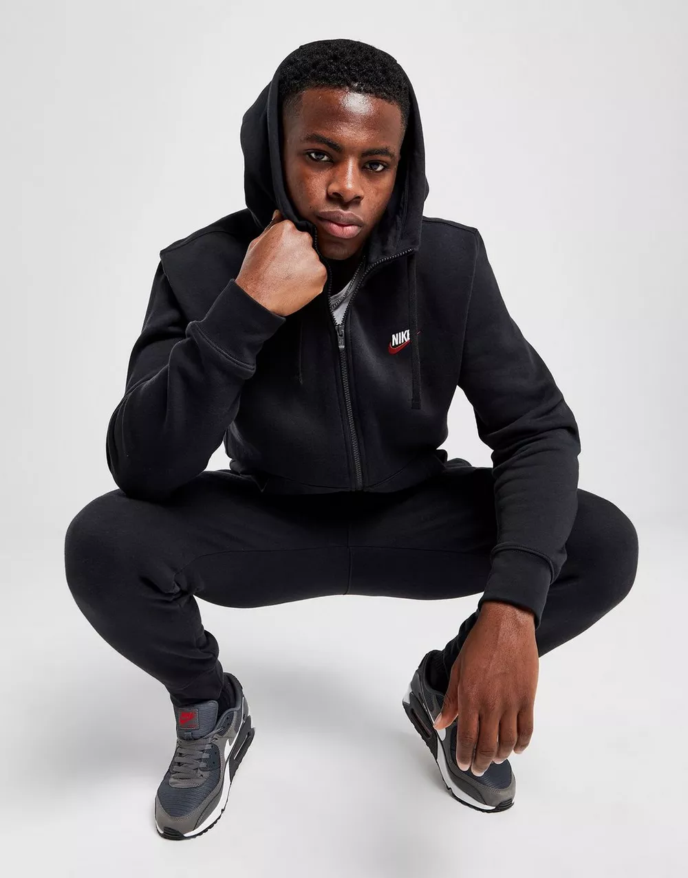 NIKE КОФТА З КАПЮШОНОМ M NSW CLUB DT HOODIE FZ BB ESSENTIALS, фото 1 з 6