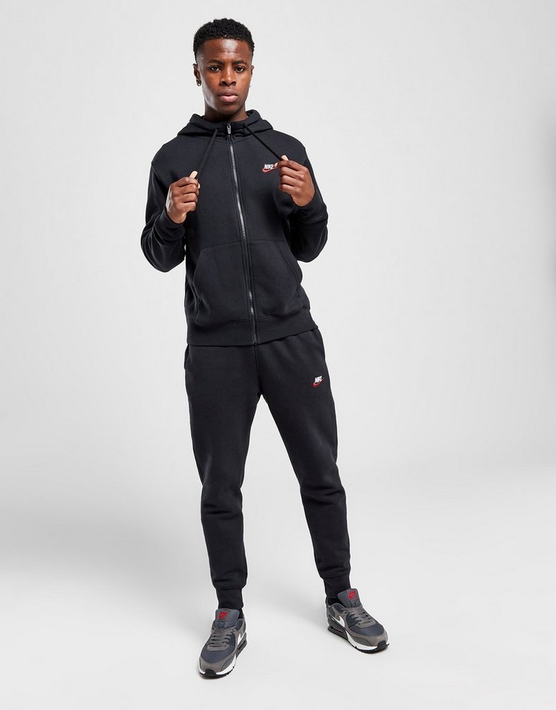 Чоловічі кофти NIKE КОФТА З КАПЮШОНОМ M NSW CLUB DT HOODIE FZ BB ESSENTIALS DQ8384-012 Чорний
