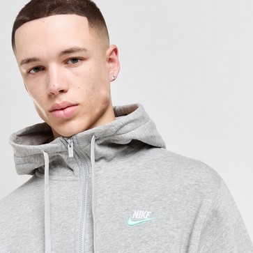 Bluză pentru bărbați NIKE BLUZĂ CU GLUGĂ M NSW CLUB DT HOODIE FZ BB ESSENTIALS