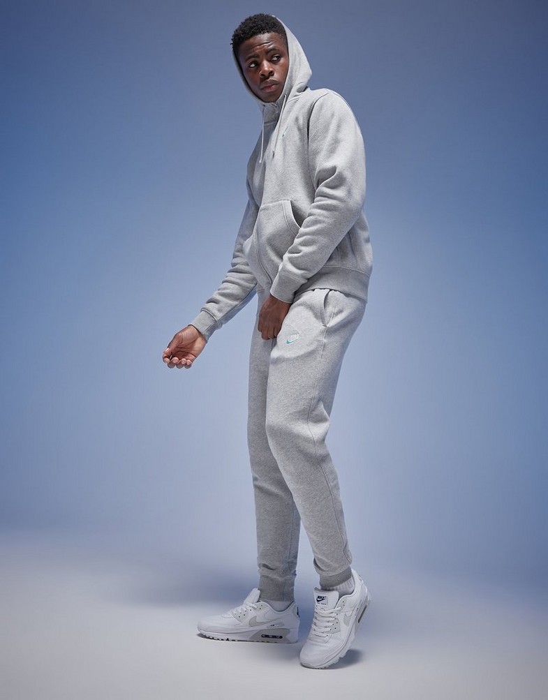Чоловічі кофти NIKE КОФТА З КАПЮШОНОМ M NSW CLUB DT HOODIE FZ BB ESSENTIALS DQ8384-065 Сірий
