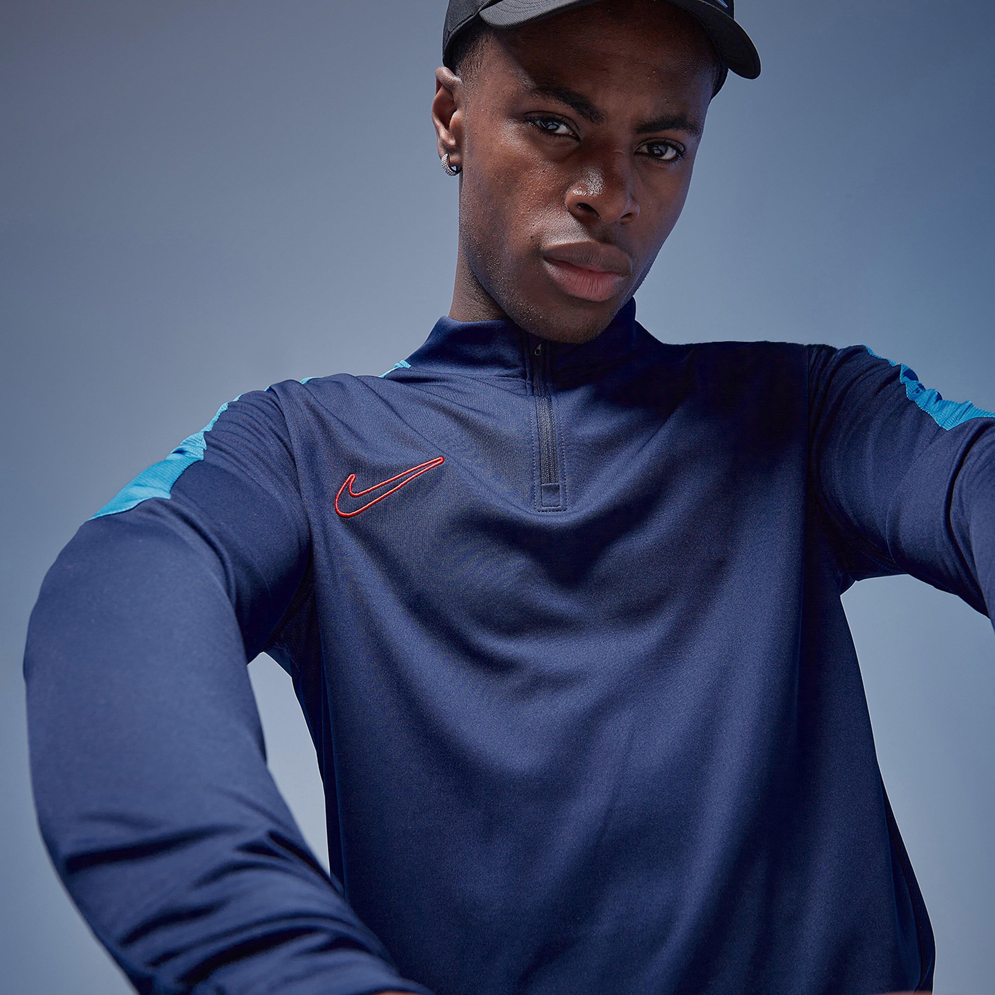 Férfi pulóverek NIKE PULÓVER CIPZÁRAS M NK DF ACD23 DRIL TOP BR ACADEMY