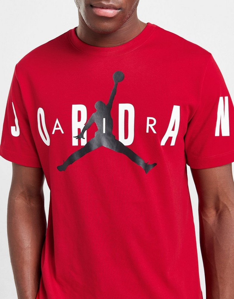Pánske tričko JORDAN TRIČKO M J JD AIR STRETCH SS CREW DV1445-687 Červená