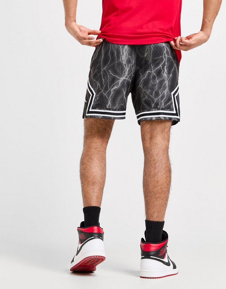 Krótkie spodenki, szorty męskie JORDAN SZORTY JDAN DIA SHT PRINT BLK FN5804-013 Czarny