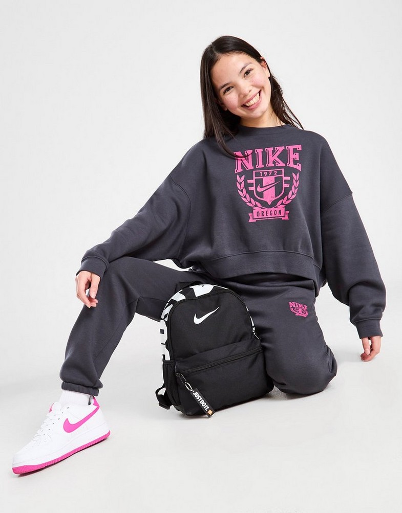 Bluza dziecięca NIKE BLUZA G NSW TREND FLC CREW PRNT GIRL