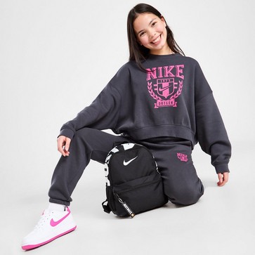 Bluza dziecięca NIKE BLUZA G NSW TREND FLC CREW PRNT GIRL