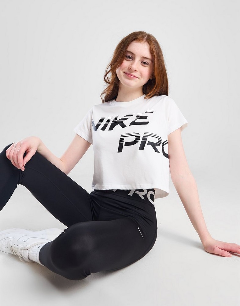 Дитячі футболки NIKE ФУТБОЛКА G NK DFCT CROP SE+ GIRL FN9691-100 Білий