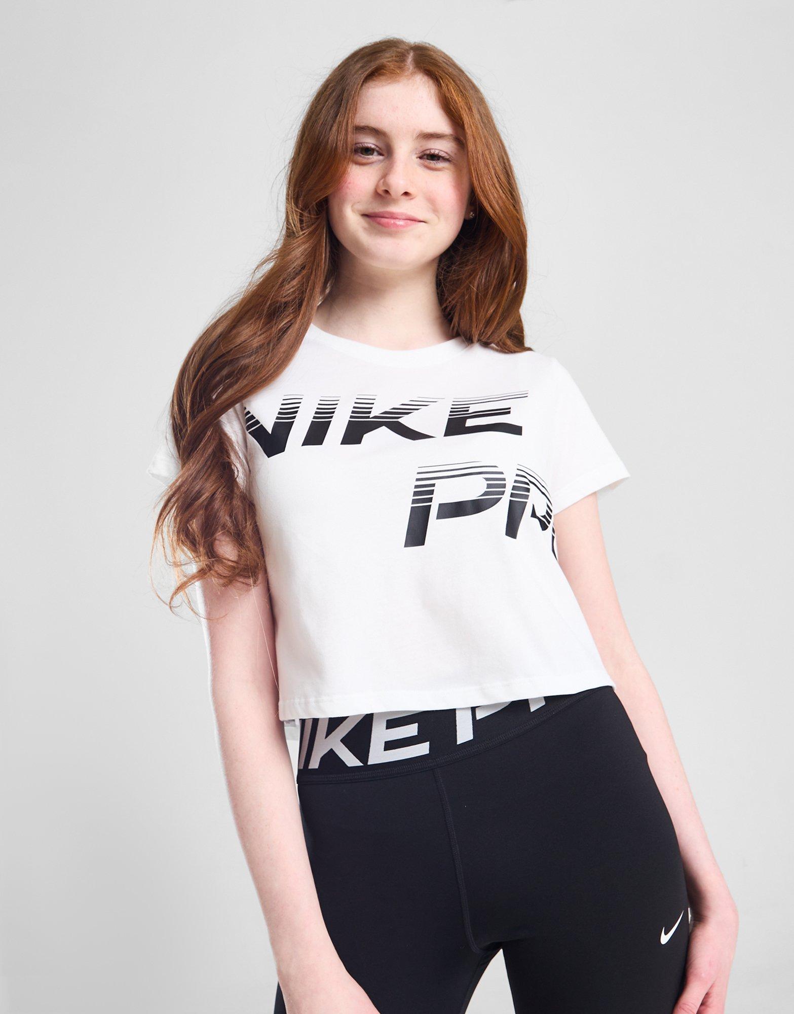 Детска тениска NIKE ТЕНИСКА G NK DFCT CROP SE+ GIRL FN9691-100 Бял