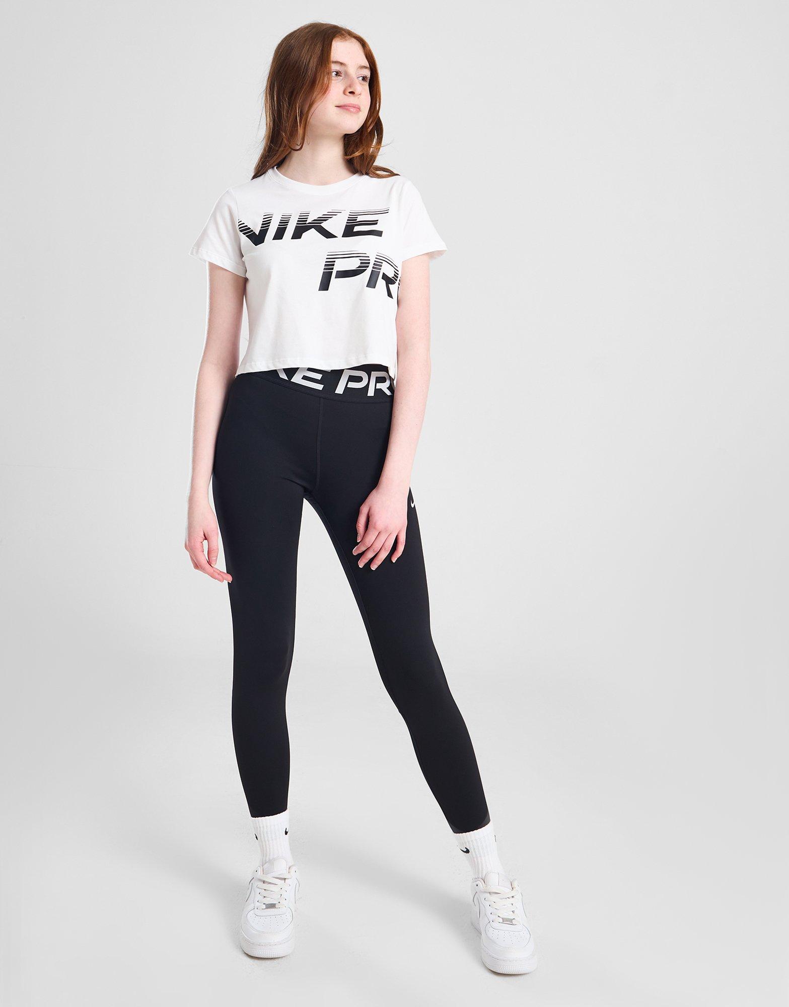 Детска тениска NIKE ТЕНИСКА G NK DFCT CROP SE+ GIRL FN9691-100 Бял