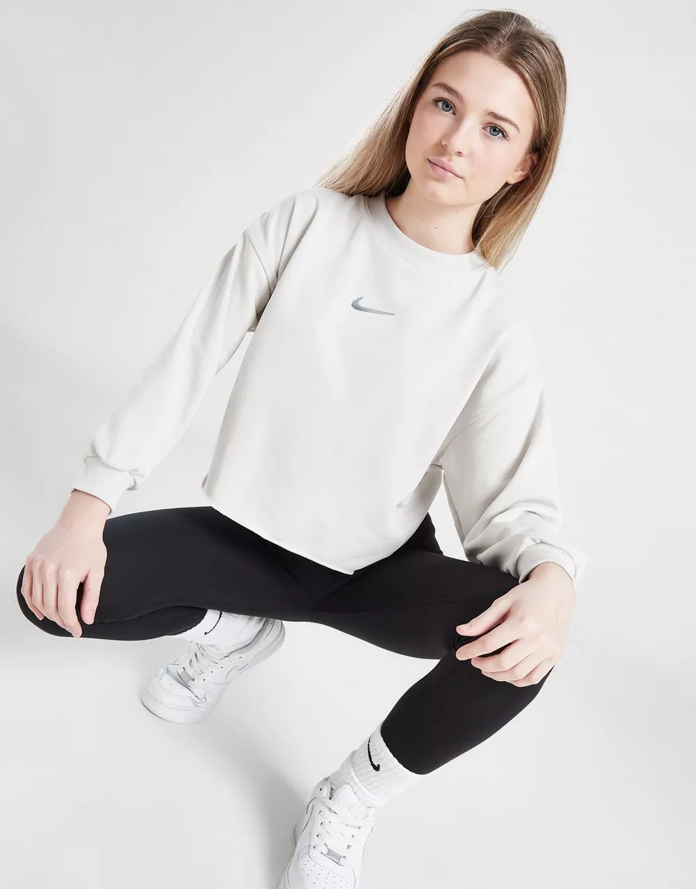 NIKE КОФТА G NSW DF FLC CREW DANCE GIRL, фото 1 з 5