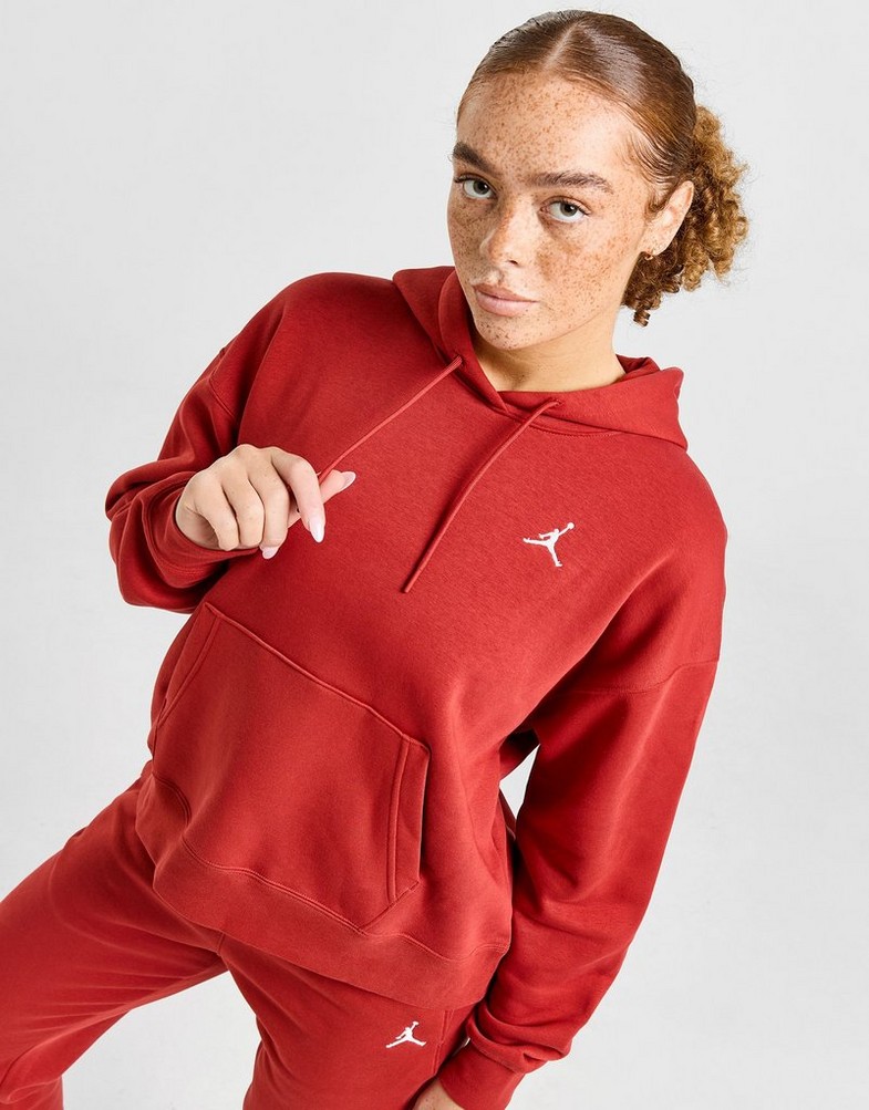Bluza damska JORDAN BLUZA Z KAPTUREM W J BRKLN FLC PO 2 FN4488-615 Czerwony