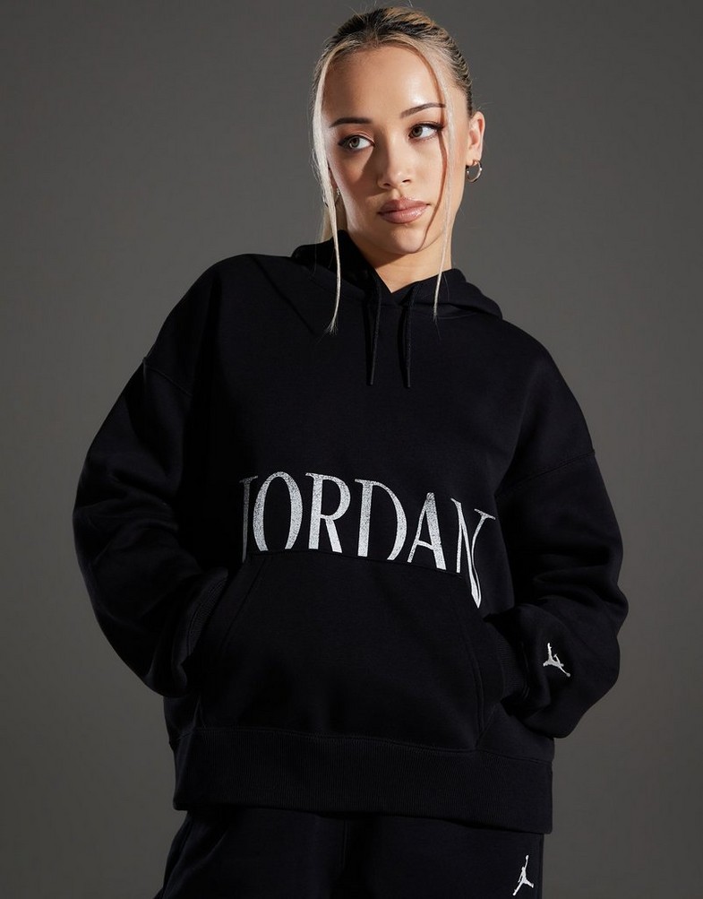 Bluza damska JORDAN BLUZA Z KAPTUREM W J BRKLN FLC PO FN5434-010 Czarny