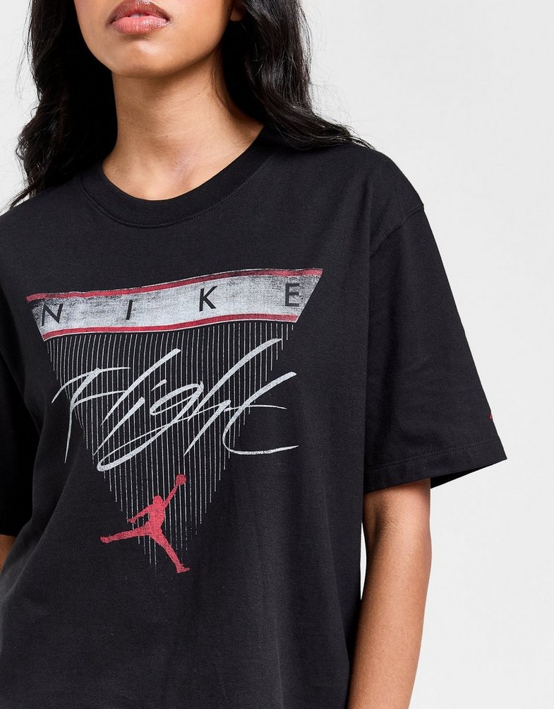 Жіночі футболки JORDAN ФУТБОЛКА W J SS GF GFX FLT TEE FQ3240-010 Чорний