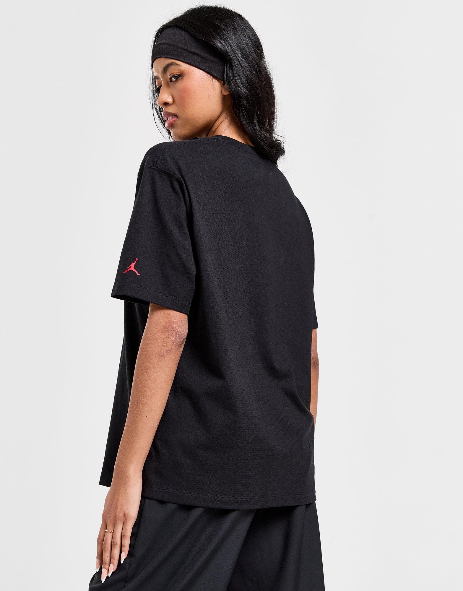 Жіночі футболки JORDAN ФУТБОЛКА W J SS GF GFX FLT TEE FQ3240-010 Чорний