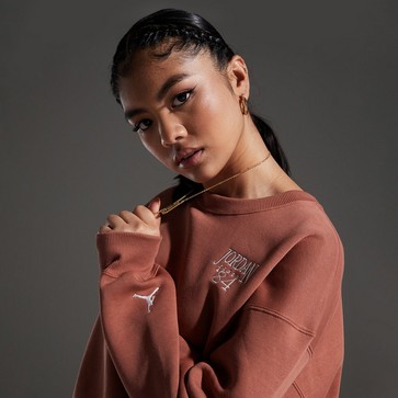 Ženski gornji dio trenirke JORDAN VESTA W J BRKLN FLC JORDAN CREW