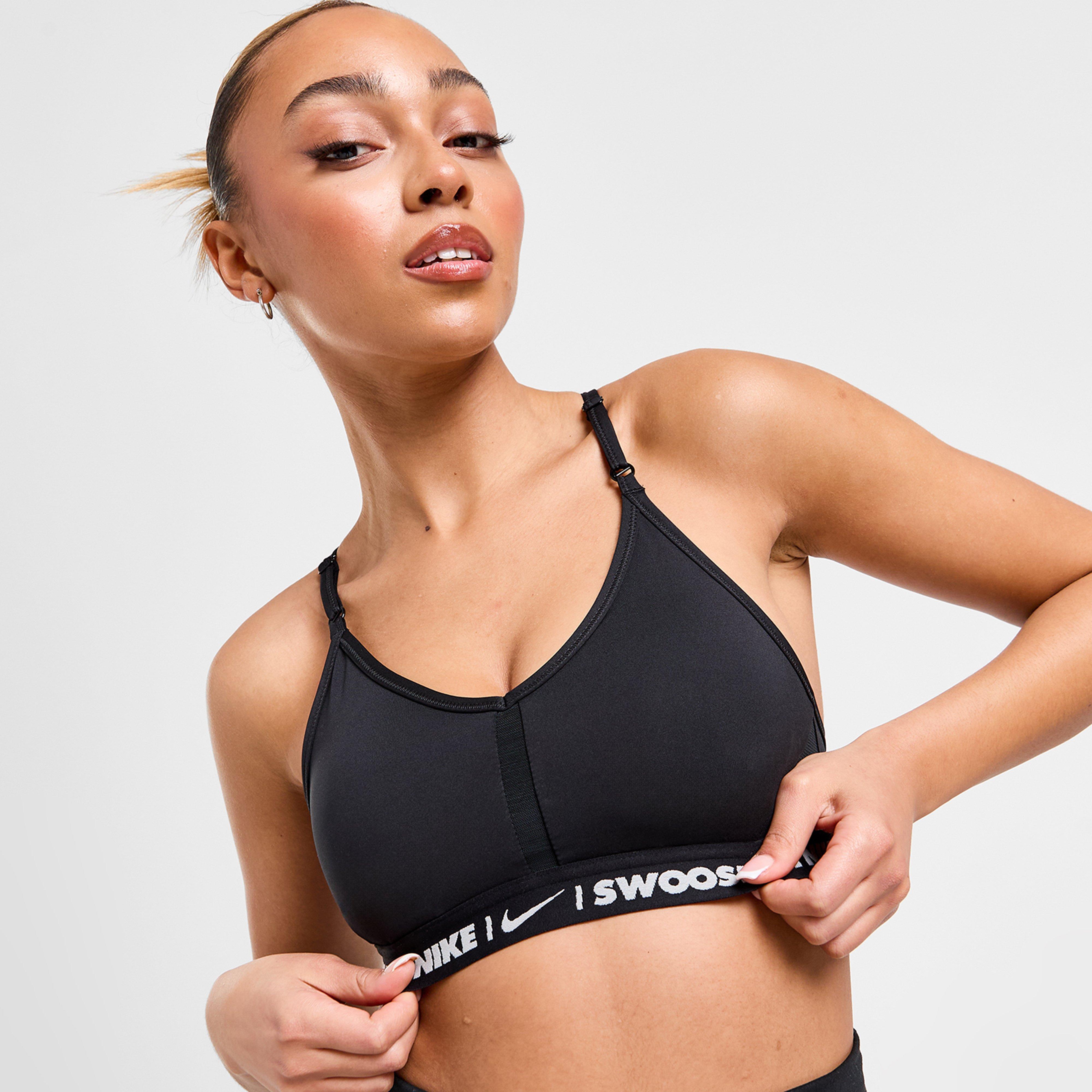 Női sportmelltartók NIKE BRA W NK DF INDY BRA GLS PERFORMANCE