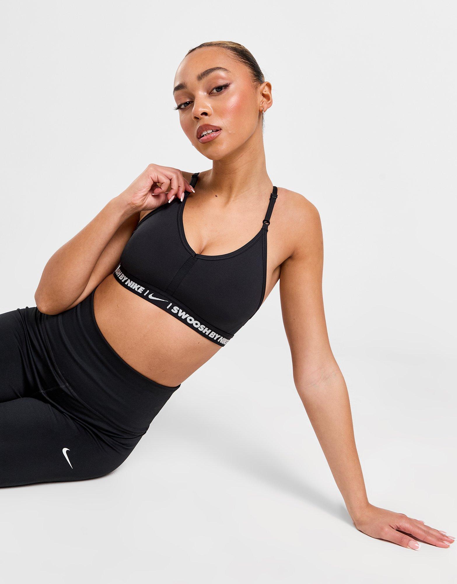 Női sportmelltartók NIKE BRA W NK DF INDY BRA GLS PERFORMANCE FZ4870-010 Fekete