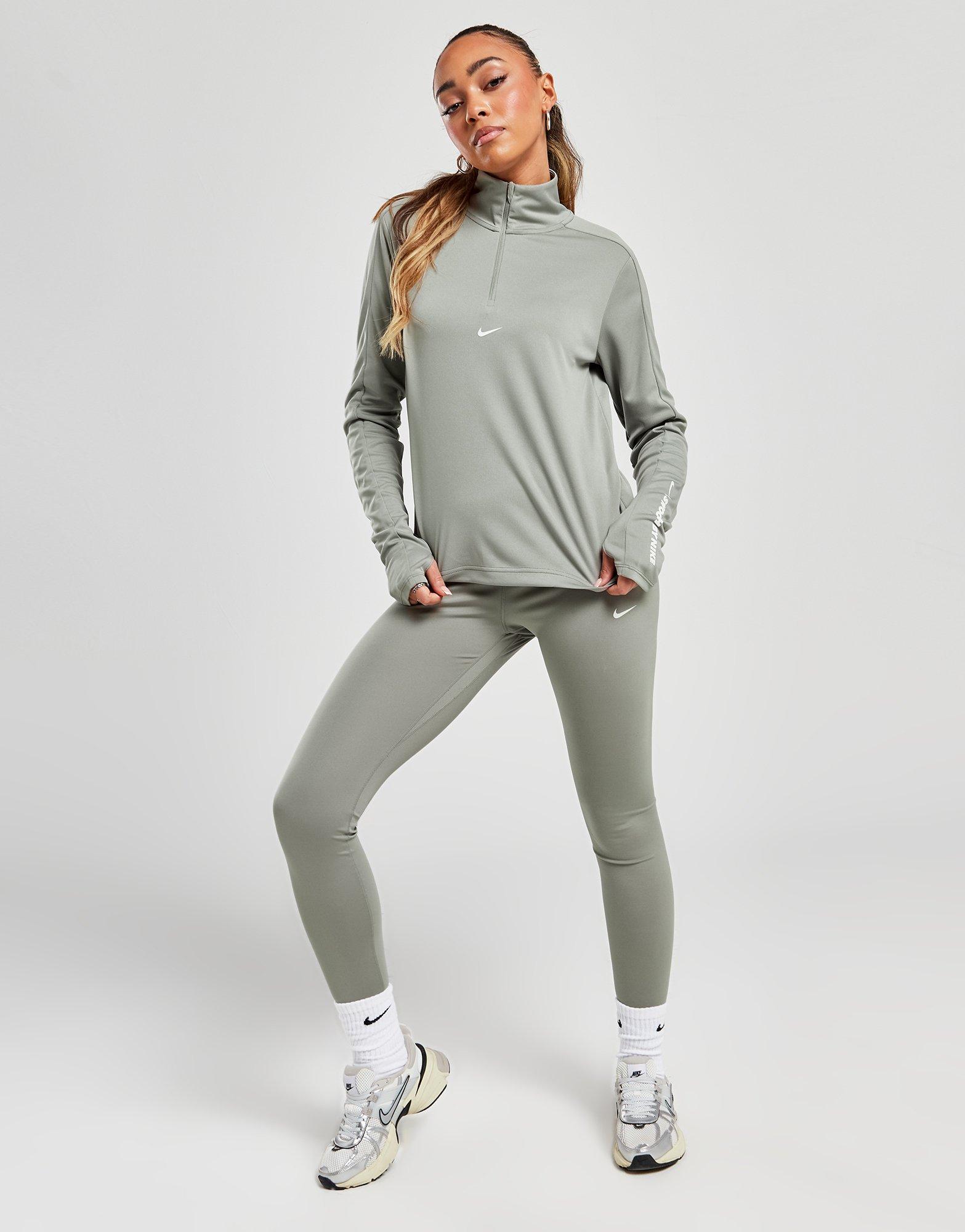 Dámská mikina NIKE MIKINA W NK DF PACER HZ GLS PERFORMANCE FZ4872-053 Šedá