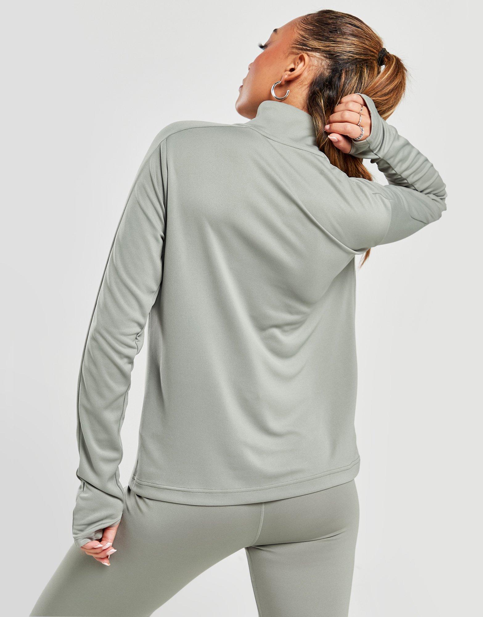 Dámská mikina NIKE MIKINA W NK DF PACER HZ GLS PERFORMANCE FZ4872-053 Šedá