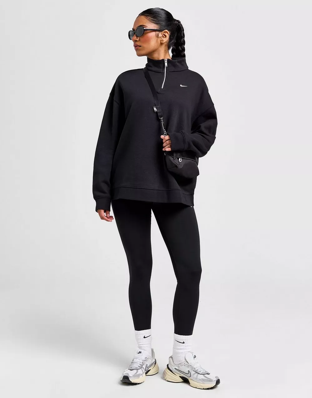 NIKE КОФТА W NSW FLC QZ GLS GYM LIFE, фото 1 з 5