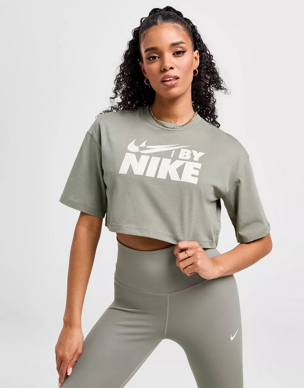 NIKE ФУТБОЛКА W NSW CROP TEE GLS GYM LIFE, фото 1 з 5