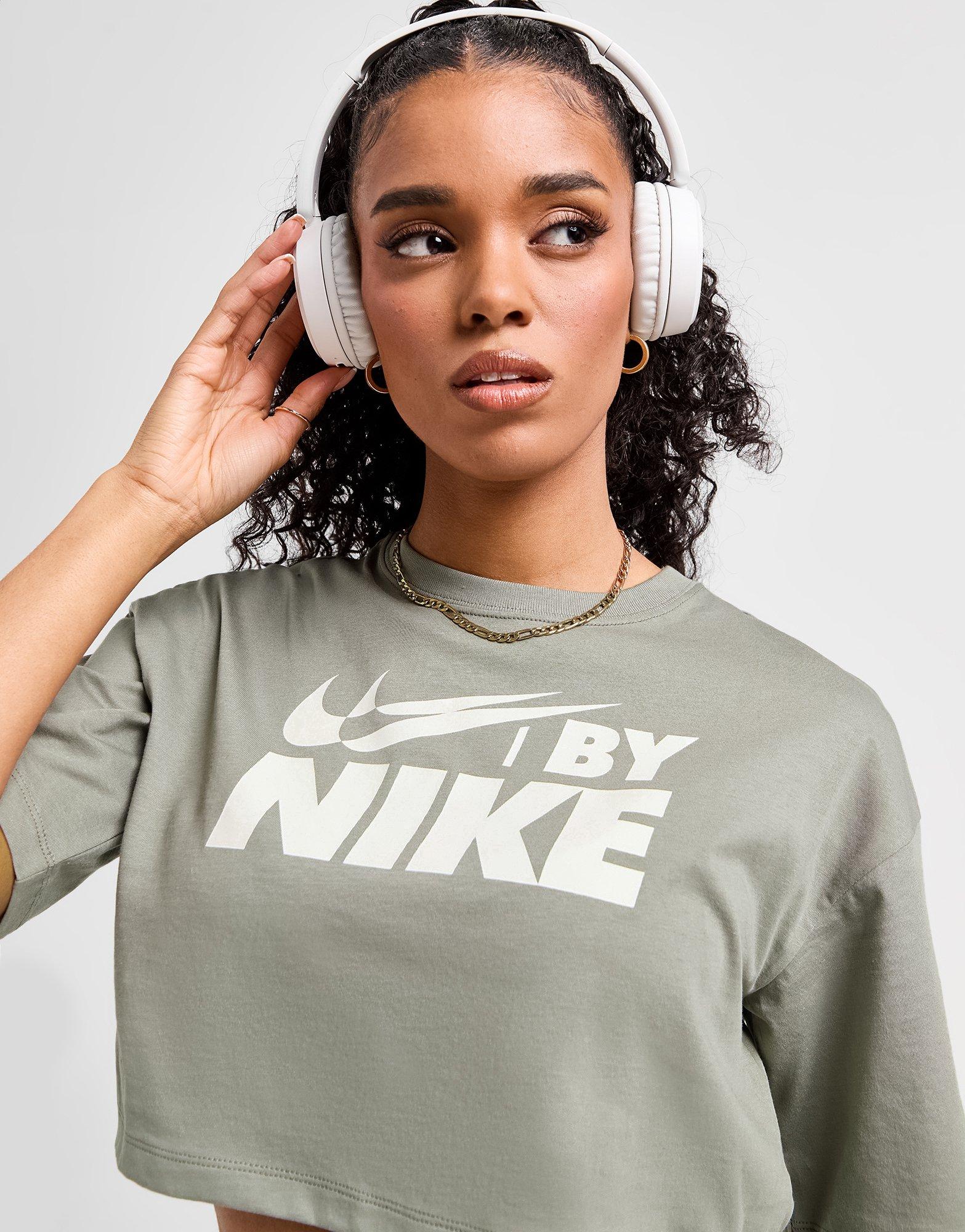 Дамска тениска NIKE ТЕНИСКА W NSW CROP TEE GLS GYM LIFE FZ4635-053 Сив