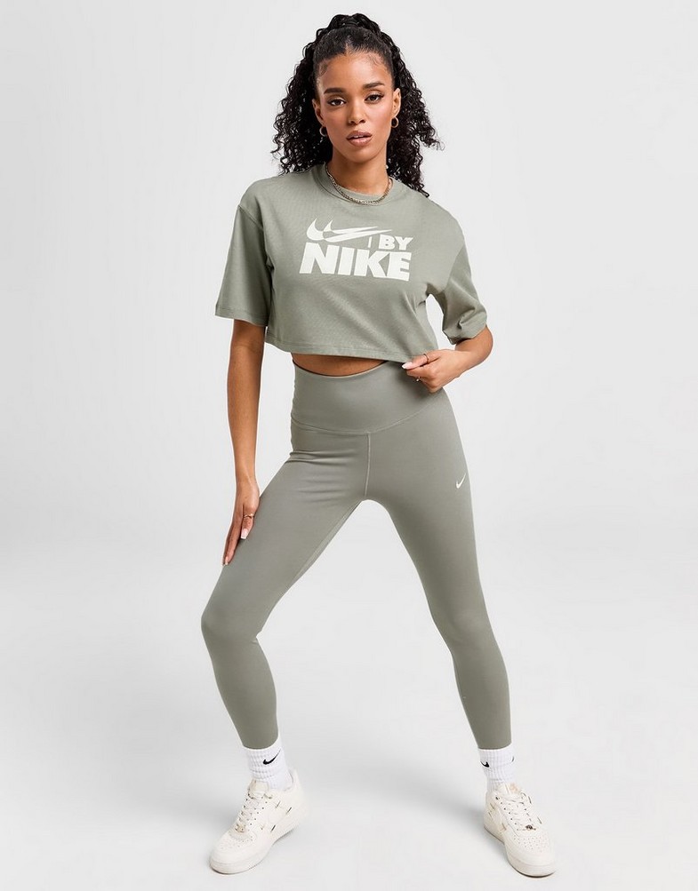 Жіночі футболки NIKE ФУТБОЛКА W NSW CROP TEE GLS GYM LIFE FZ4635-053 Сірий