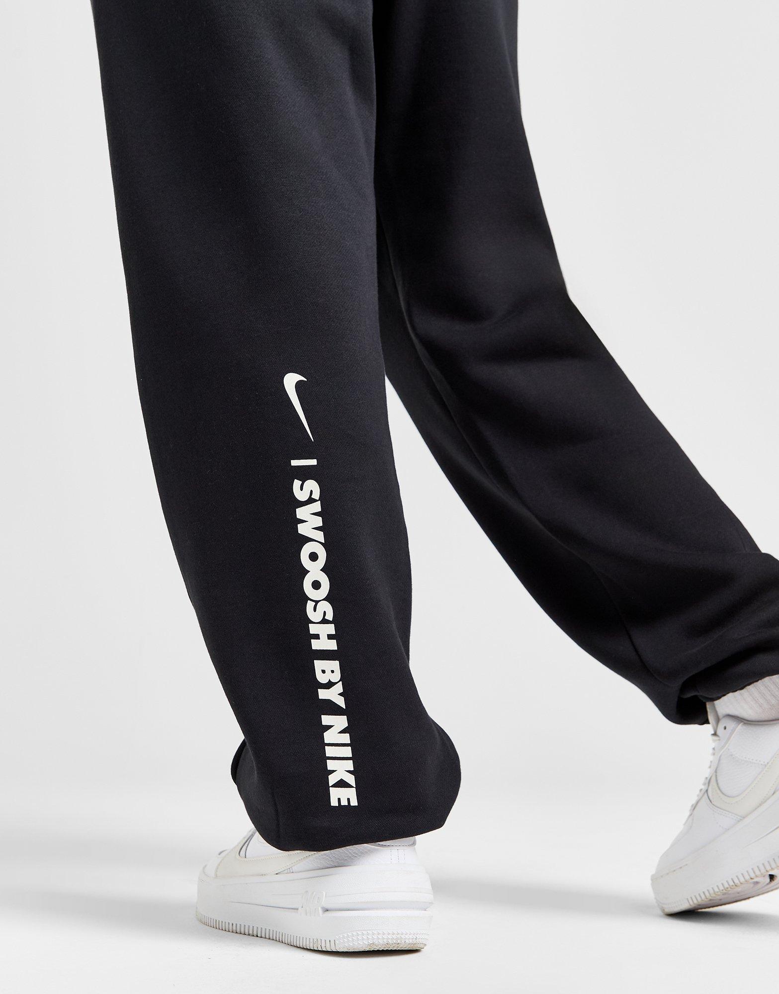 Moteriškos kelnės NIKE KELNĖS W NSW FLC PANT GLS GYM LIFE FZ4632-010 Juoda