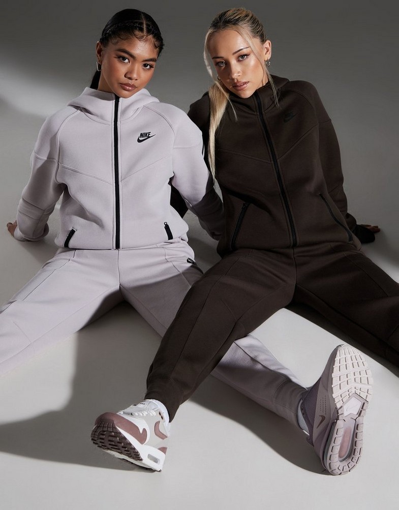 Dámská mikina NIKE MIKINA ROZEPÍNACÍ W NSW TCH FLC WR FZ HDY TECH FLEECE FB8338-237 Hnědá