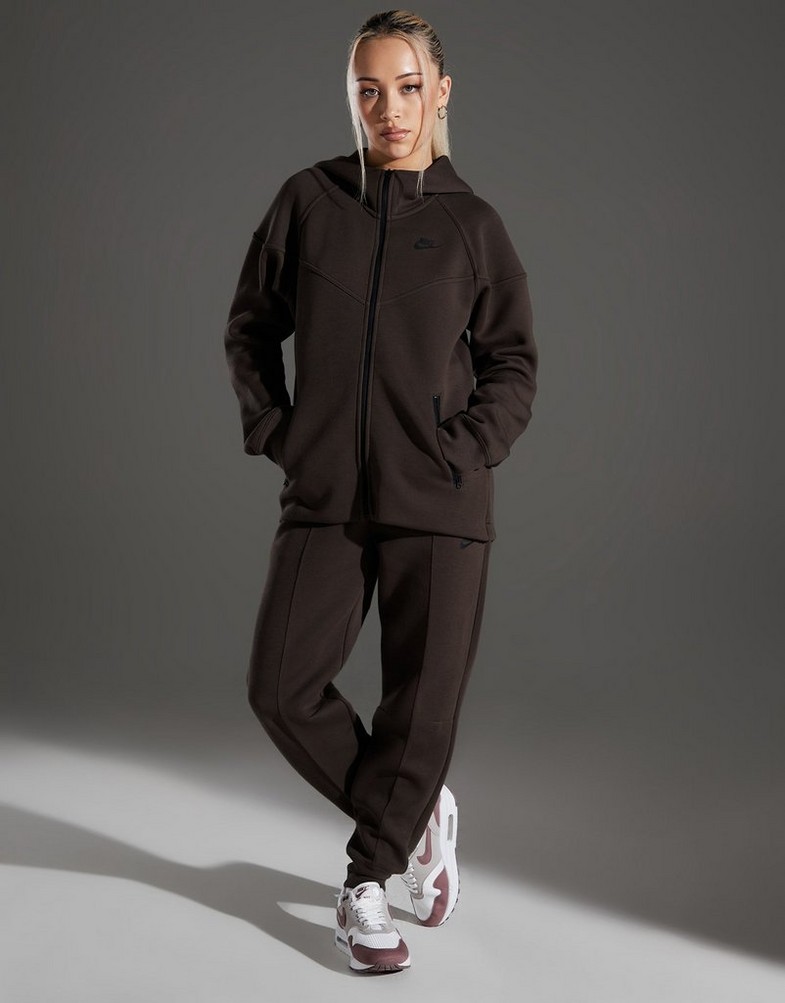 Dámská mikina NIKE MIKINA ROZEPÍNACÍ W NSW TCH FLC WR FZ HDY TECH FLEECE FB8338-237 Hnědá