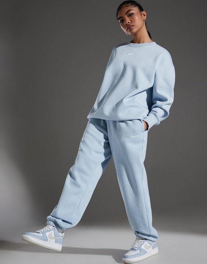 Bluza damska NIKE BLUZA W NSW PHNX FLC OS CREW PHOENIX DQ5733-441 Niebieski