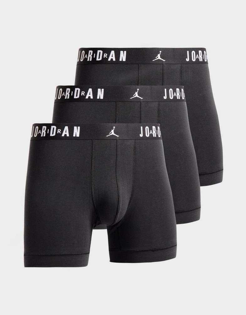 Чоловіча білизна JORDAN ТРУСИ-БОКСЕРИ FLIGHT COTTON CORE 3PK BB JM0622-023 Чорний