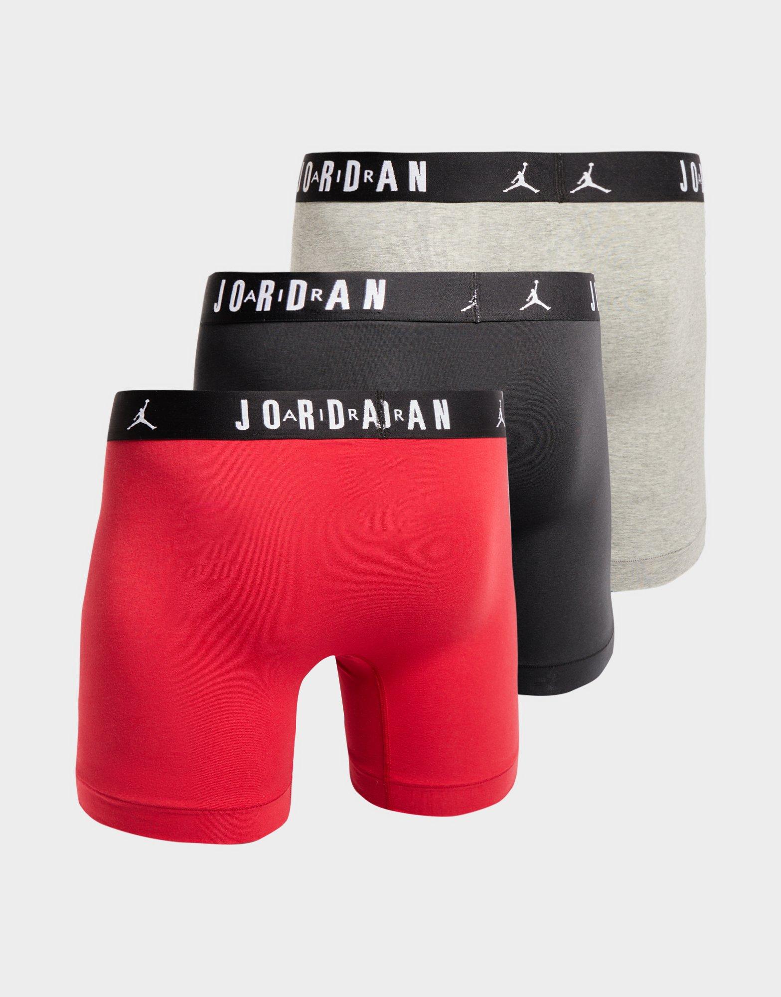 Lenjerie intimă pentru bărbați JORDAN BOXERI FLIGHT COTTON CORE 3PK BB JM0622-H24 Multicolor