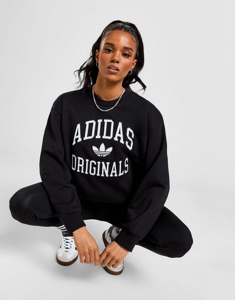 Moteriškas džemperis ADIDAS DŽEMPERIS OS CREW IS8845 Juoda