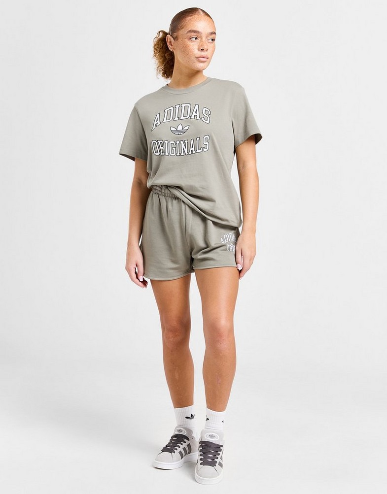Koszulka, t-shirt damski ADIDAS T-SHIRT BOYFRIEND TEE IW4201 Khaki