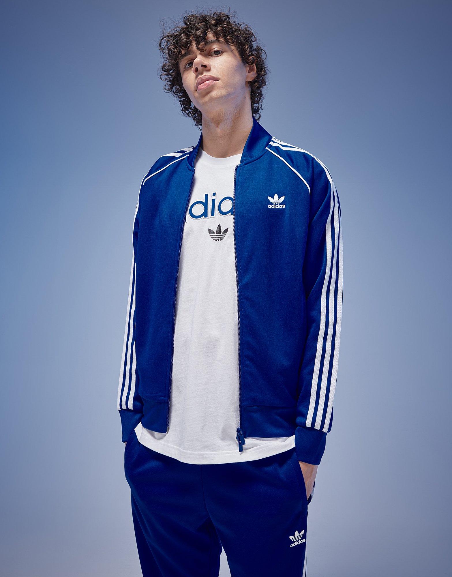 Muški gornji dio trenirke ADIDAS VESTA RASKOPČANA SST TT ORIGINALS POLY CORE IZ0027 plava